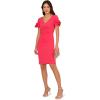 imageAdrianna Papell Womens Knit Crepe Short DressPetunia