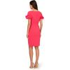 imageAdrianna Papell Womens Knit Crepe Short DressPetunia