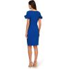 imageAdrianna Papell Womens Knit Crepe Short DressViolet Cobalt