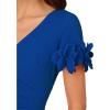 imageAdrianna Papell Womens Knit Crepe Short DressViolet Cobalt