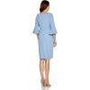 imageAdrianna Papell Womens Rio Knit Draped Sheath DressRio Blue