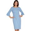 imageAdrianna Papell Womens Rio Knit Draped Sheath DressRio Blue