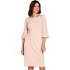 imageAdrianna Papell Womens Rio Knit Draped Sheath DressSoft Blush