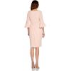 imageAdrianna Papell Womens Rio Knit Draped Sheath DressSoft Blush