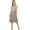 imageAdrianna Papell Womens Embroidered Fit and FlareBlue Multi