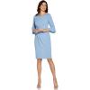imageAdrianna Papell Womens Rio Knit Draped Sheath DressRio Blue