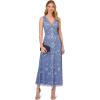 imageAdrianna Papell Womens Beaded Ankle Length DressFrench Blue