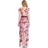 imageAdrianna Papell Womens Cascading Floral Colmn GwnMerlot MultiNude