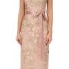 imageAdrianna Papell Womens Cascading Floral Colmn GwnMerlot MultiNude