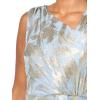 imageAdrianna Papell Womens Foil Asymmetric GownLight BlueGold