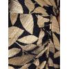 imageAdrianna Papell Womens Foil Asymmetric GownNavyGold