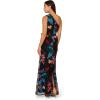imageAdrianna Papell Womens One Shoulder GownBlack Multi