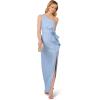 imageAdrianna Papell Womens One Shoulder GownBluebellSilver