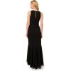 imageAdrianna Papell Womens Ruffle Crepe Halter GownBlack