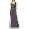 imageAdrianna Papell Womens Blsn Beaded Art NouveauGunmetal