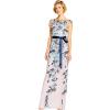 imageAdrianna Papell Womens Cascading Floral Colmn GwnMidnight MultiNude