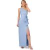 imageAdrianna Papell Womens One Shoulder GownBluebellSilver
