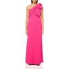 imageAdrianna Papell Womens Stretch Crepe Long DressHot Pink