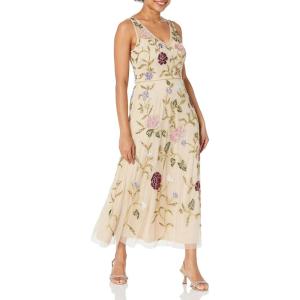 imageAdrianna Papell Womens Beaded Ankle Length DressLight Champagne