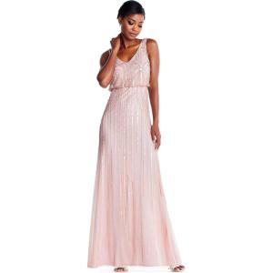 imageAdrianna Papell Womens Blsn Beaded Art NouveauBlush