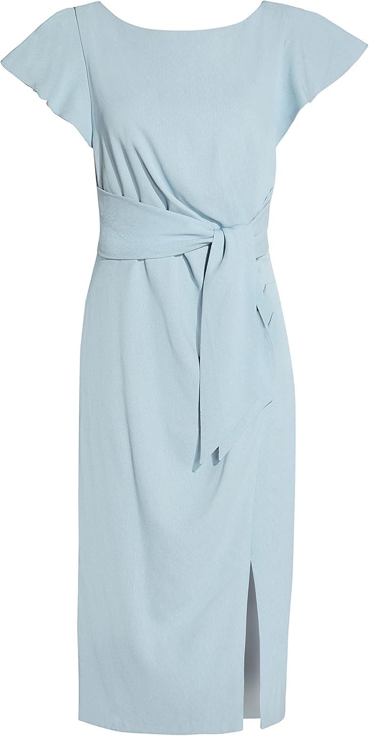imageAdrianna Papell Womens Crepe Sheath DressBlue Mist