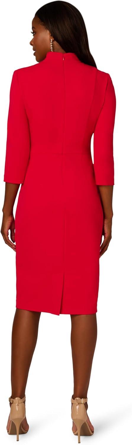 imageAdrianna Papell Womens Front Tie Short DressRed Rose