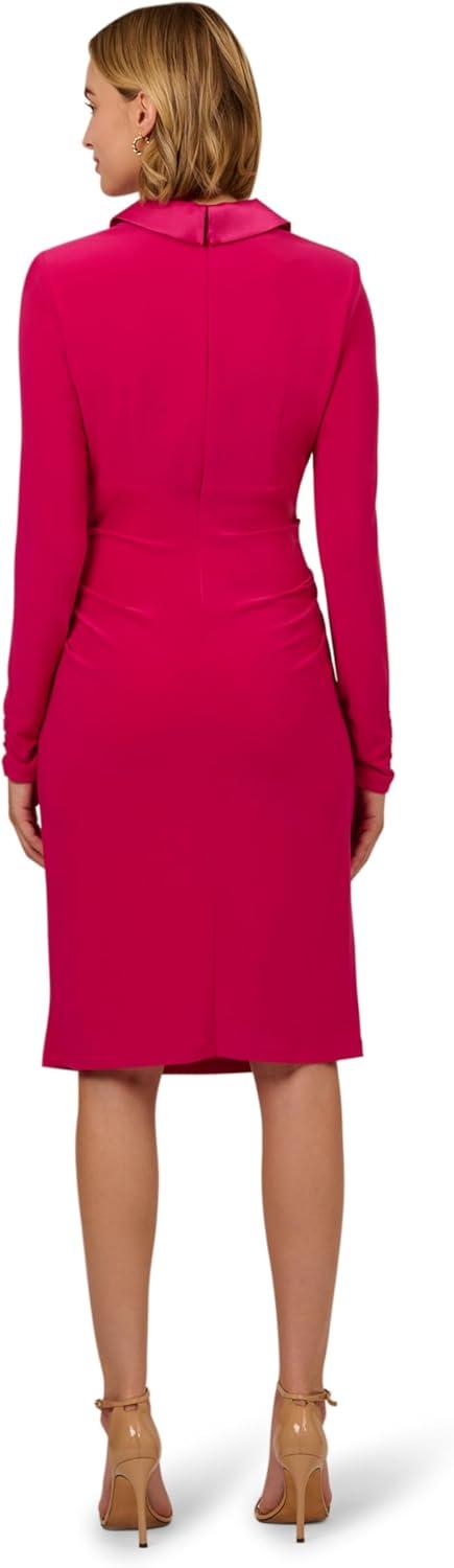 imageAdrianna Papell Womens Jersey Tuxedo DressBrilliant Rose