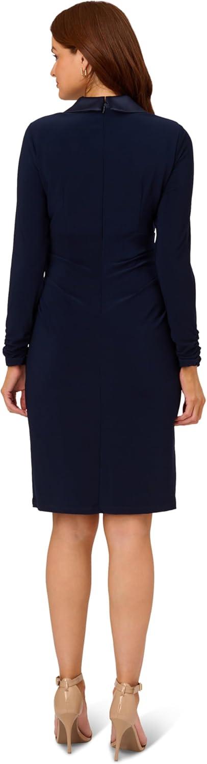 imageAdrianna Papell Womens Jersey Tuxedo DressMidnight