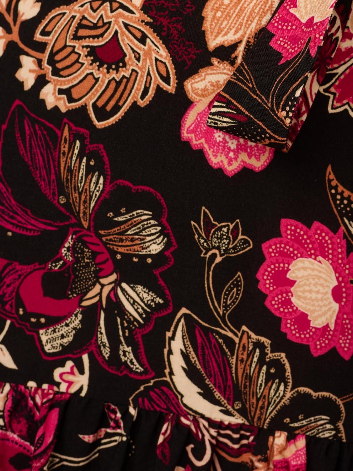imageAdrianna Papell Womens Printed Short DressBlack Multi