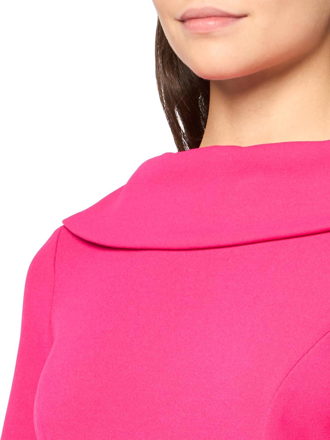 imageAdrianna Papell Womens Roll Neck Sheath with V BackGeranium