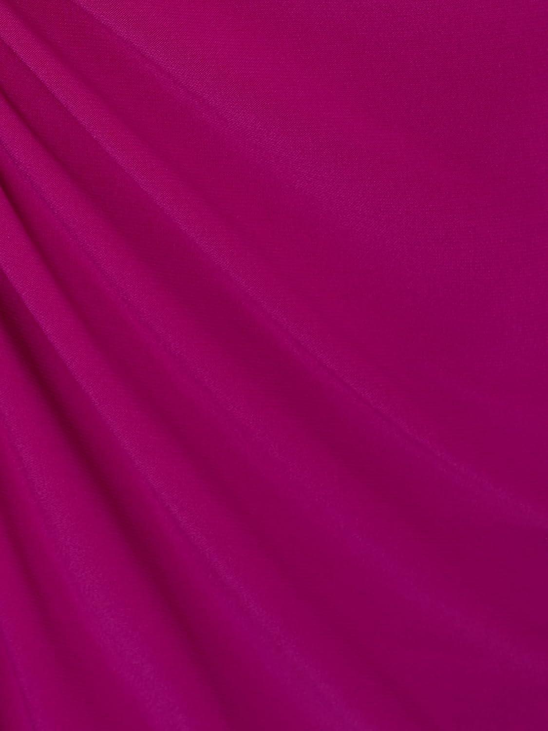 imageAdrianna Papell Womens Shirred Jersey Short DressHot Magenta