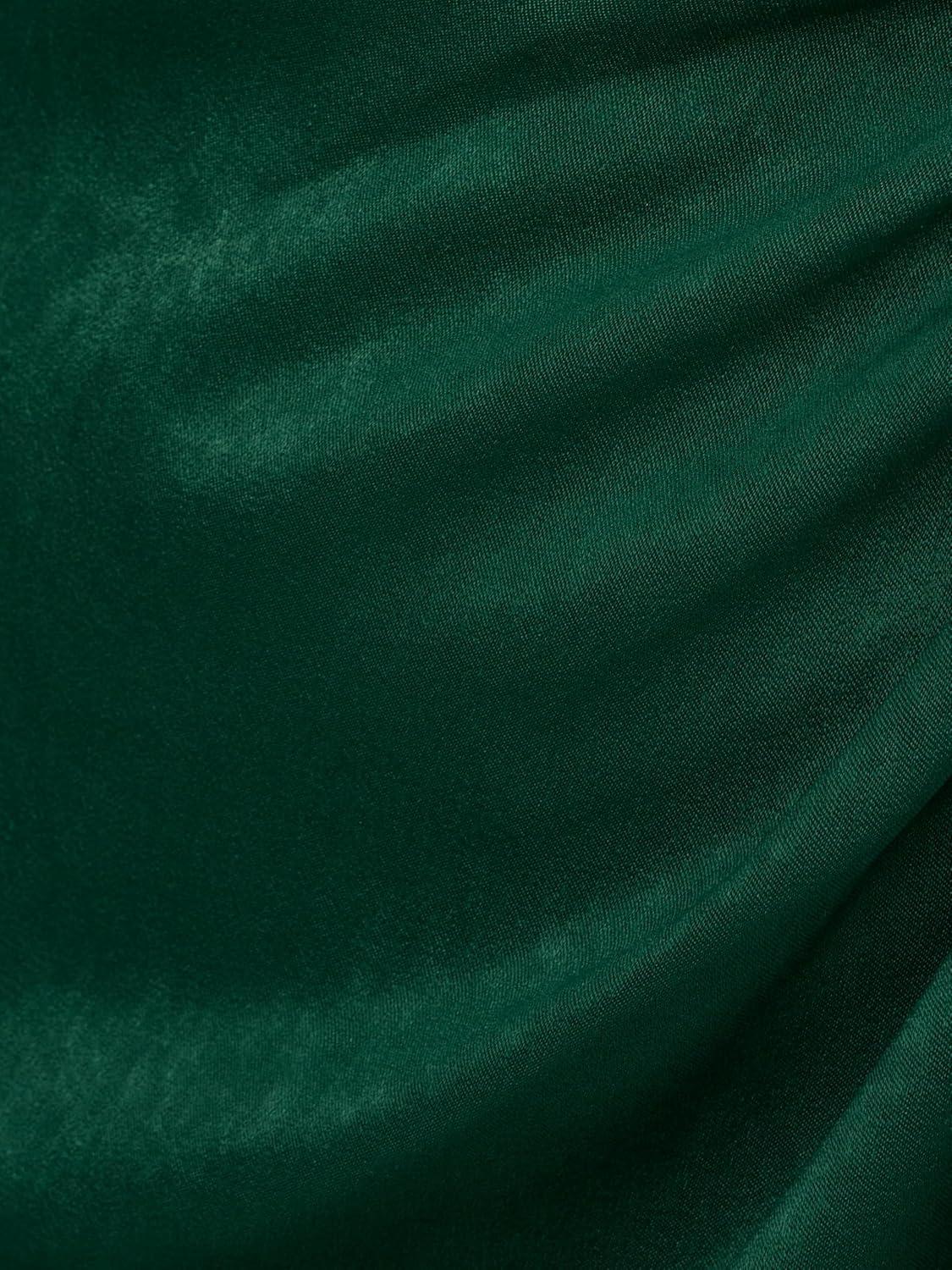 imageAdrianna Papell Womens Short Satin DressDark Ivy