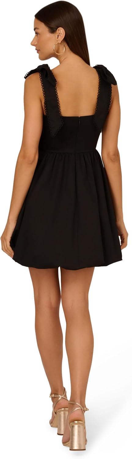 imageAdrianna Papell Womens Tie Shoulder Bubble DressBlack