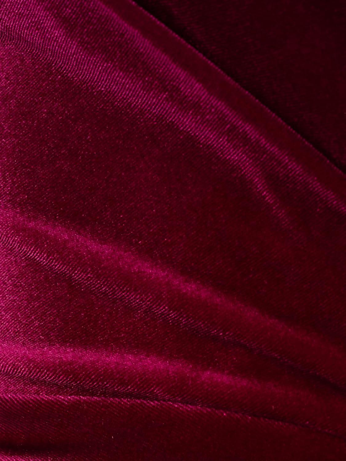 imageAdrianna Papell Womens Velvet Surplice Midi DressBeyond Fuchsia