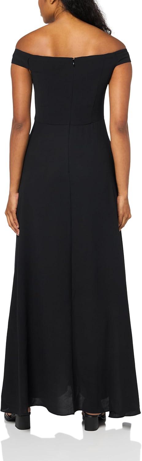 imageAdrianna Papell womens Crepe Overlay JumpsuitBlackIvory