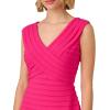 imageAdrianna Papell Womens Banded Jersey DressElectric Pink