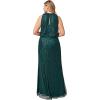 imageAdrianna Papell Womens Beaded Halter GownDusty Emerald