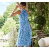 imageAdrianna Papell Womens Chiffon Printed Bias DressBlue Multi