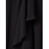imageAdrianna Papell Womens Chiffon and Jersey DressBlack