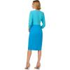 imageAdrianna Papell Womens Colorblock Tie Front DressCeruleanAzure