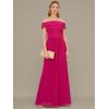 imageAdrianna Papell Womens Crepe Chiffon GownBright Magenta