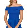 imageAdrianna Papell Womens Crepe Chiffon GownViolet Cobalt