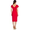 imageAdrianna Papell Womens Crepe Sheath DressGeranium