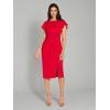 imageAdrianna Papell Womens Crepe Sheath DressGeranium