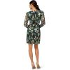 imageAdrianna Papell Womens Crinkle Foil Wrap DressTeal SapphireGold