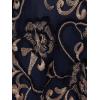 imageAdrianna Papell Womens Embroidered Midi DressNavyRosegold