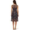imageAdrianna Papell Womens Embroidered Midi DressNavyRosegold