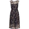 imageAdrianna Papell Womens Embroidered Midi DressNavyRosegold