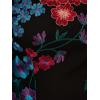 imageAdrianna Papell Womens Embroidered Short DressBlack Multi