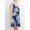 imageAdrianna Papell Womens Floral Chiffon Godet ShiftNavy Multi